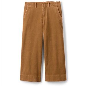 Wide wale corduroy crop pants